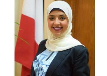 نادين ايهاب تمثل الجامعة الكندية أمام وزير الشباب والرياضة