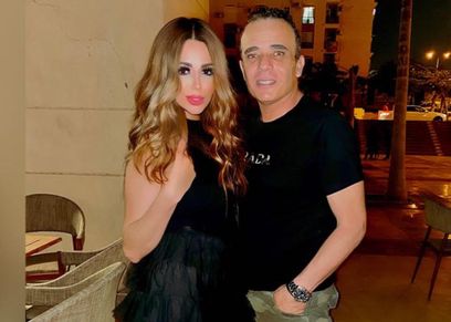 الفنان محمد الشقنقيري والموديل رحيل ذكري