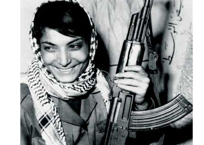 المناضلة الفلسطينية ليلى خالد