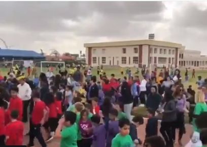 بالفيديو|  رقص طلاب