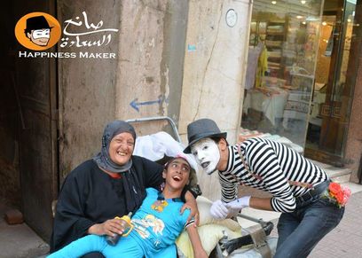 محمد سعيد أثناء عرضه في الشارع