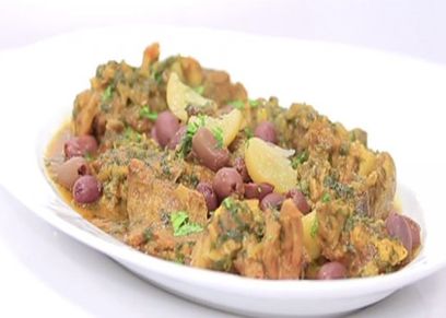 طاجن اللحم بالبقدونس