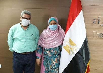سيدة القطار خلال تكريمها اليوم بالمجلس القومي للمرأة