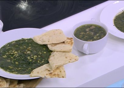شوربة ملوخية بلسان العصفور