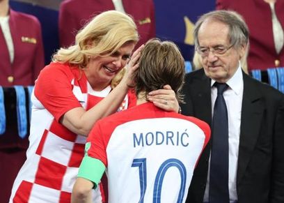 مودريتش ورئيسة كرواتيا 