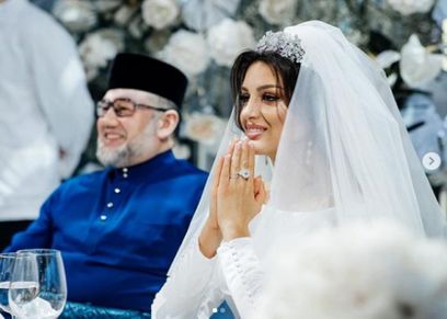 ملكة جمال موسكو توجه لملك ماليزيا فيديو