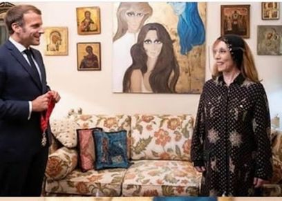 فيروز والرئيس الفرنسي