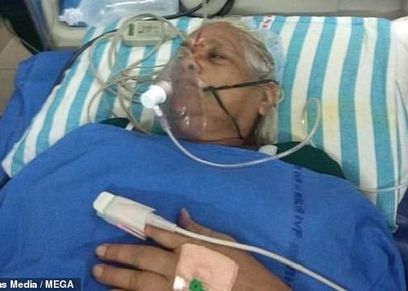 مانجياما بعد إجراء عملية الولادة