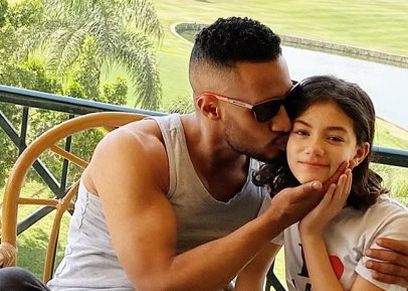 محمد رمضان وابنته حنين