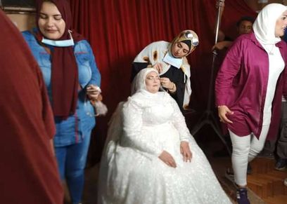 جانب من حفل زفاف بدار إيواء