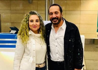 علي الحجار وزوجته
