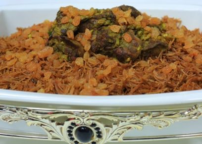 طريقة عمل شعرية محمرة بالكبدة