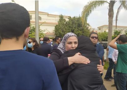 وزيرة التضامن الاجتماعى تقدم واجب العزاء في وفاة فرخندة حسن