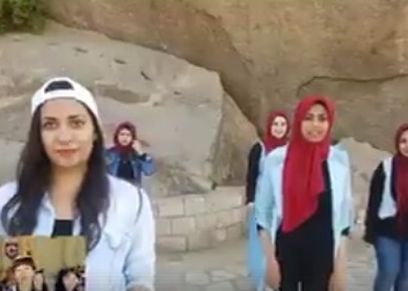 لقطة من فيديو طالبات ألسن أسوان