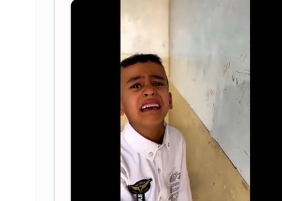بكاء طفل عراقي