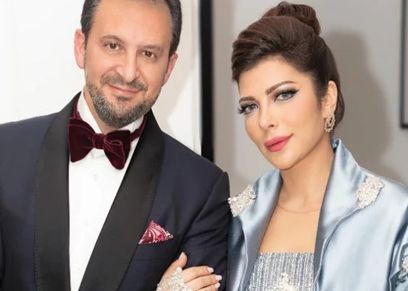 المطربة السورية أصالة نصري والطبيب فادي نصر