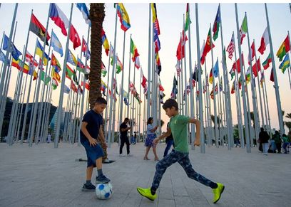 الأطفال في كاس العالم