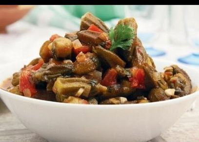 طبق بامية دايت