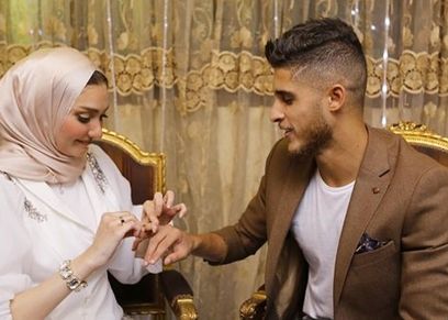 أحمد الشيخ أمس في خطوبته
