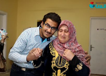 هانم بعدما التقت بابنها الشاب