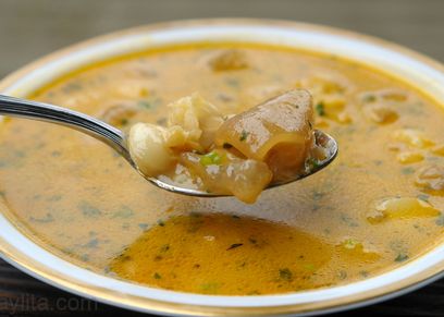 طريقة عمل شوربة الكوارع