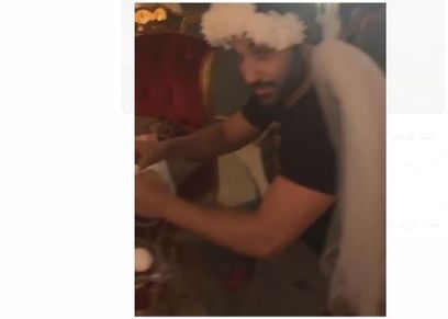 أحمد فهمي يرتدي طرحة الزفاف بدلًا من هنا الزاهد
