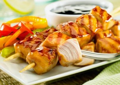 طبق كباب سمك