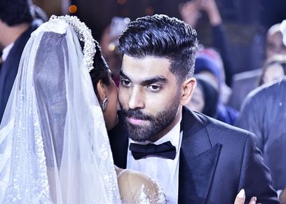 الملحن سامر أبو طالب وزوجته رنا سماحة