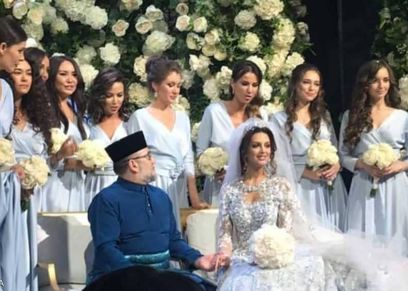 ملكة جمال روسيا ومالك ماليزيا السابق