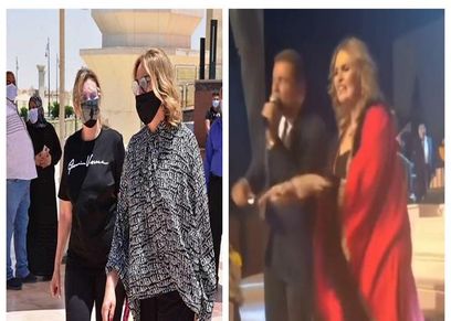 يسرا في جنازة سمير غانم وزفاف ابن رجل أعمال