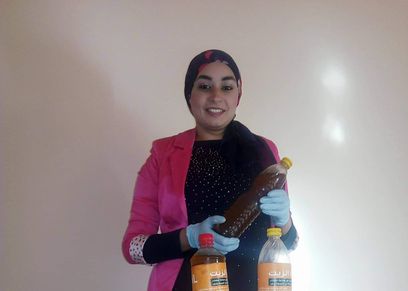 ماهيتاب تعيد تدوير الزيت القديم
