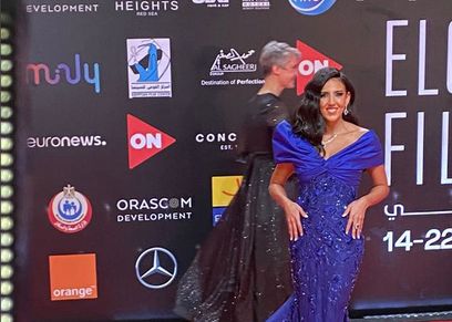 البلوجر هادية غالب في مهرجان الجونة