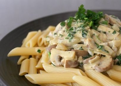  المكرونة بالوايت صوص