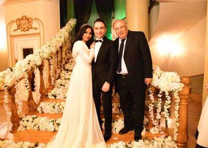 شيرين عبدالوهاب وحسام حبيب ووالده