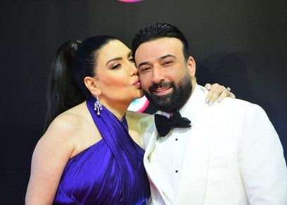 عبير صبري تحتفل بعيد ميلاد زوجها