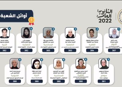 أوائل الثانوية العامة الشعبة الأدبية