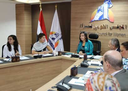 مايا مرسي تستعرض جهود 