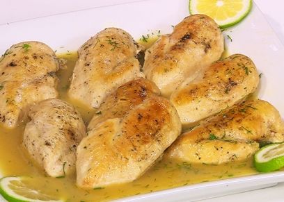 صدور الدجاج بصوص الليمون،