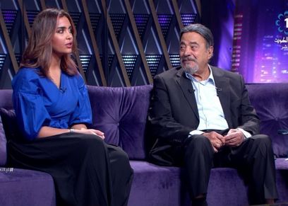 يوسف شعبان وابنته زينب 