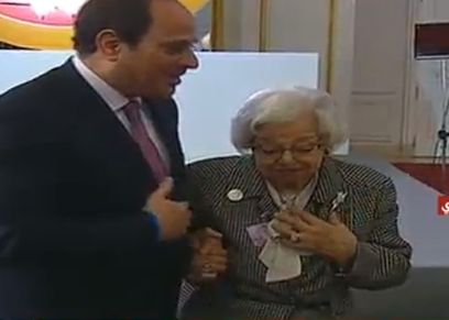 ليندا سليمان مع السيسي