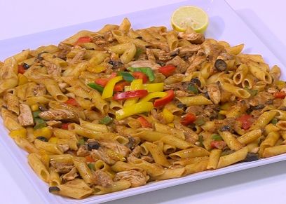 مكرونة بفاهيتا الدجاج