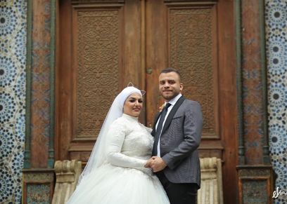 محمود الحديدي وزوجته نادية