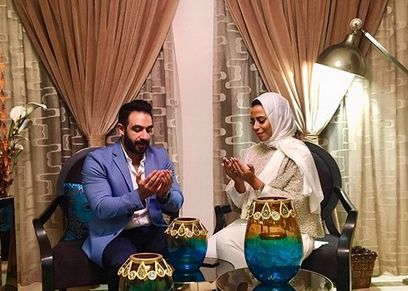 ابنة ماجد المصري خلال حفل الخطوبة