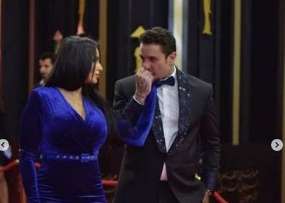 أحمد الفيشاوي وزوجته ندى الكامل