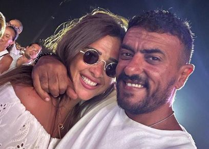 الفنانة ياسمين عبد العزيز والعوضي