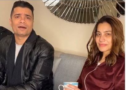 الإعلامية بسمة وهبه وحسن شاكوش
