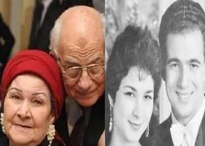 رشوان توفيق وزوجته الراحلة