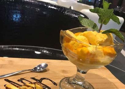 طريقة عمل آيس كريم المانجو