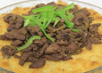 طريقة عمل كنافة بالكبدة