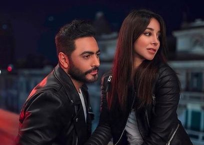 أسيل عمران وتامر حسني